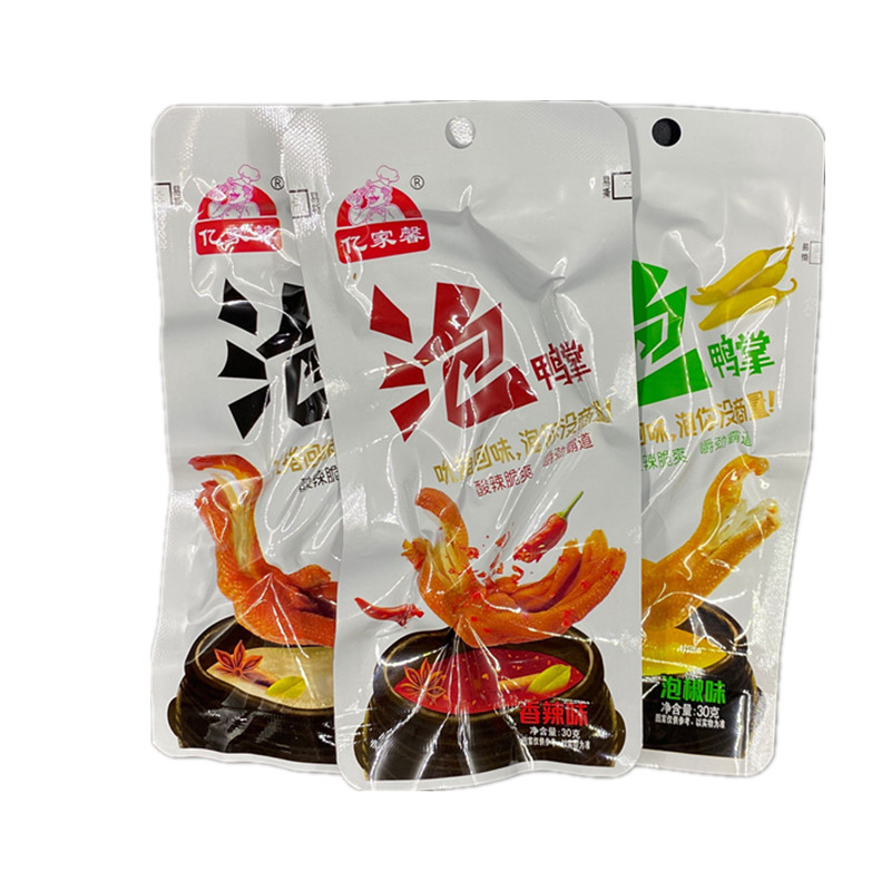 亿家馨泡鸭掌香辣味鸡爪福建龙岩特产散装鸭翅泡鸭爪零食休闲小吃